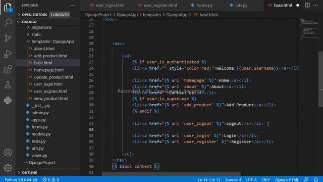 PART 17: HOW TO RESTRICT PAGES AND ACTIONS IN DJANGO. LOGIN REQUIRED. смотреть онлайн