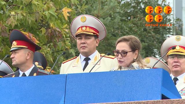 В Карагандинской академии МВД состоялась церемония принятия присяги курсантов. смотреть онлайн