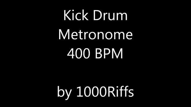 Kick Drum Metronome 400 BPM смотреть онлайн