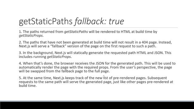 Next.js Tutorial - 27 - getStaticPaths fallback true смотреть онлайн