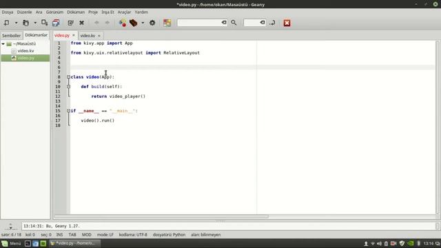 Python ve Kivy ile Uygulama Geliştirme Dersleri - 11 (Videoplayer Yapımı - 1) смотреть онлайн