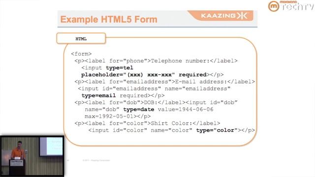 HTML5 Dev Conf: HTML5 The 30,000 Foot Overview Updated