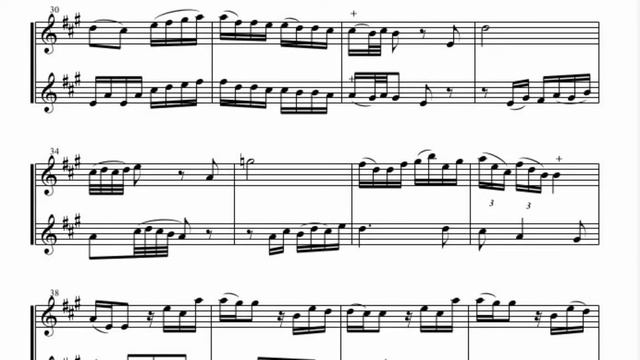 Cr 076-080 bpm - Play-along recorder duets - "Andante" by Stamitz - AT #3/5 смотреть онлайн