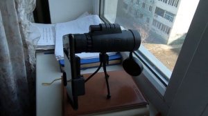 Обзор монокуляра Panda 40x60 со штативом и креплением для телефона.