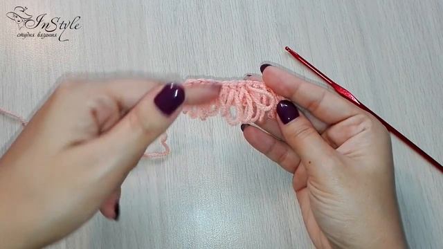 ВЫТЯНУТЫЕ ПЕТЛИ ВНИЗ. Узор МЕХ. ► Уроки вязания ► Крючком смотреть онлайн