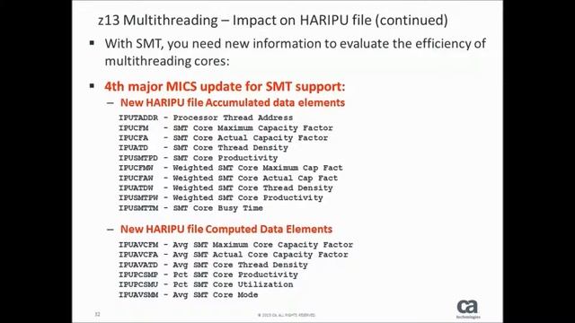 CA MICS Resource Management and IBM’s Simultaneous Multi-Threading in the z13. смотреть онлайн
