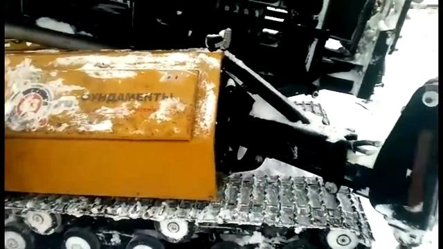 Выполняем забивку ЖБ свай в зимних условиях. смотреть онлайн