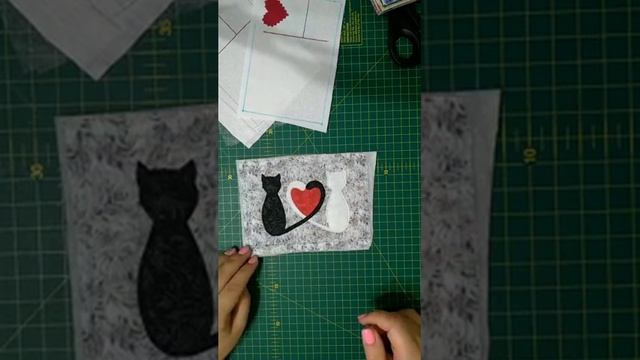 Как сшить текстильную открытку. Пэчворк для новичков. смотреть онлайн