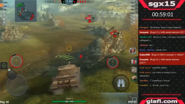 Ошибки противника и (М) на об 268 - World of Tanks Blitz смотреть онлайн