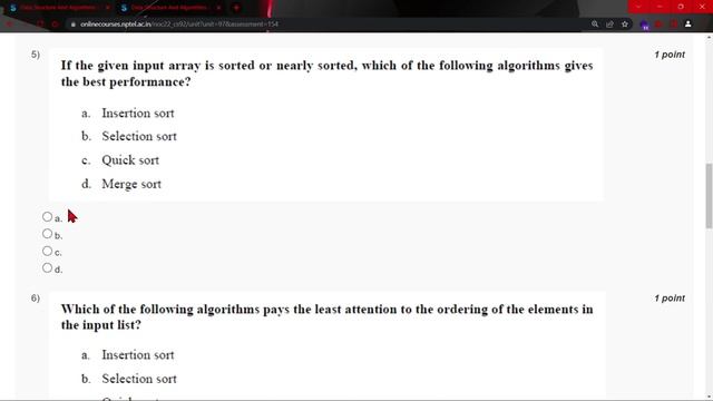 NPTEL Data Structure And Algorithms Using Java WEEK 11 Quiz Assignment Solutions? | July 2022 смотреть онлайн