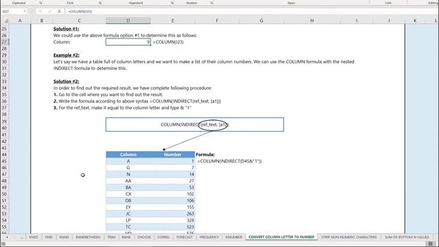 Convert Column to Number Formula in Excel смотреть онлайн