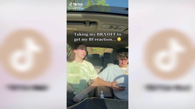 TAKING MY BRA OFF IN FRONT OF MY BOYFRIEND TO SEE HIS REACTION | TikTok Compilation смотреть онлайн