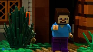 Attack Village - Warden 3 - Lego Stop Motion | Minecraft Animation