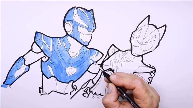 How to draw cartoon characters - Miniforce X смотреть онлайн