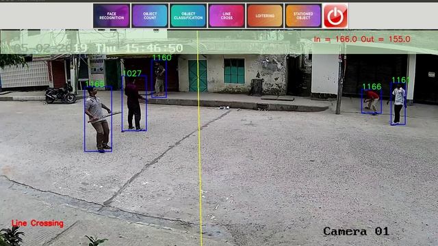 Line Crossing with Object Tracking смотреть онлайн