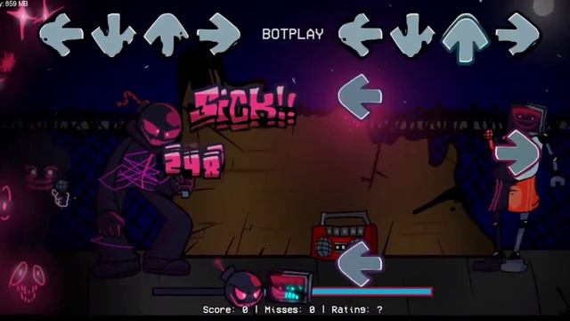 FNF Corruption + Error With Lyrics