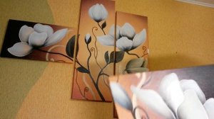 как повесить модульную картину