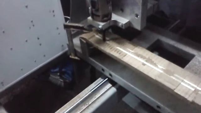 Homemade CNC - milling in mahogany. Kress 800! смотреть онлайн