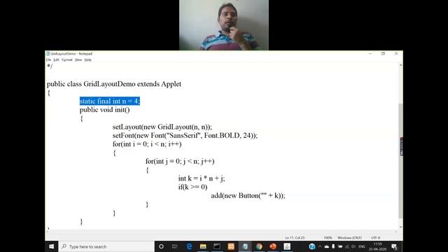 JAVA Layout Managers: Grid Layout Manager смотреть онлайн