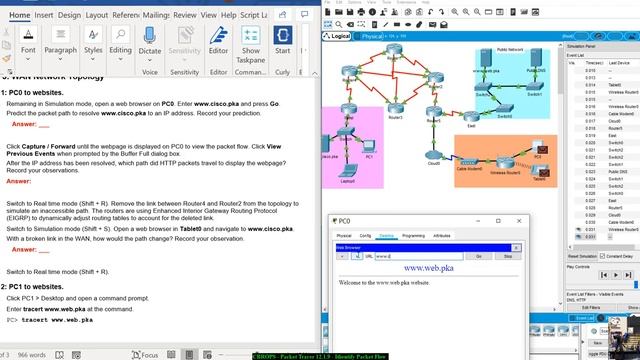 CBROPS - 12.1.9 Packet Tracer - Identify Packet Flow смотреть онлайн