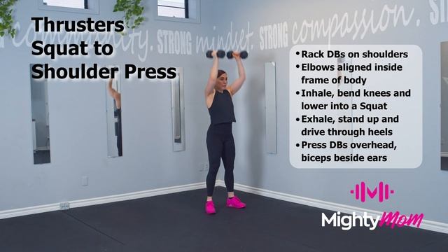 THRUSTERS SQUAT TO SHOULDER PRESS смотреть онлайн