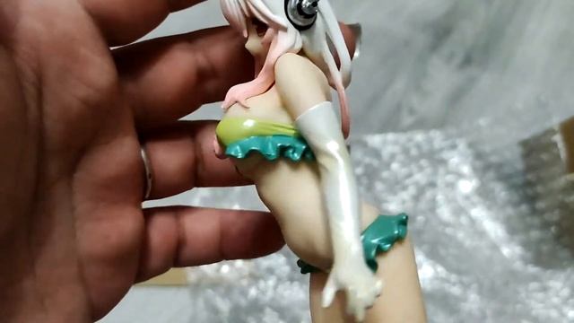Обзор на аниме фигурку Special Figure Sonico Summer Green Princess Ver. смотреть онлайн