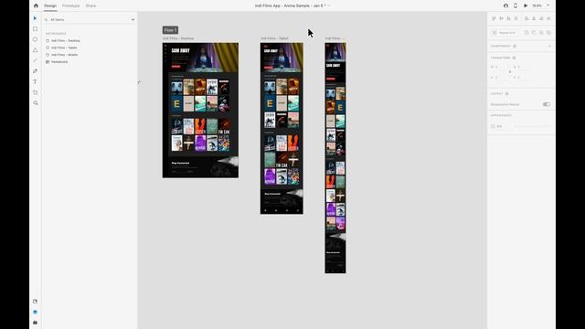Add Breakpoints in Adobe XD for Responsive Prototypes | Anima for Adobe XD смотреть онлайн