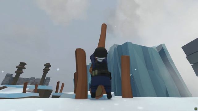 Human: Fall Flat - Ice level walkthrough смотреть онлайн