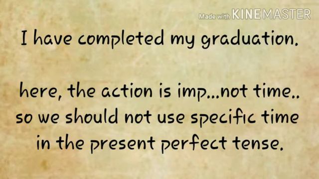 The main difference between the present perfect tense and the simple past tense. смотреть онлайн