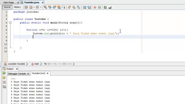 Tutorial Java untuk Pemula (Bahasa Indonesia) - 13 For-Loop (Perulangan) смотреть онлайн