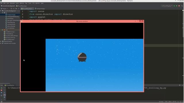cocos2d python - 08 - scrollable background смотреть онлайн