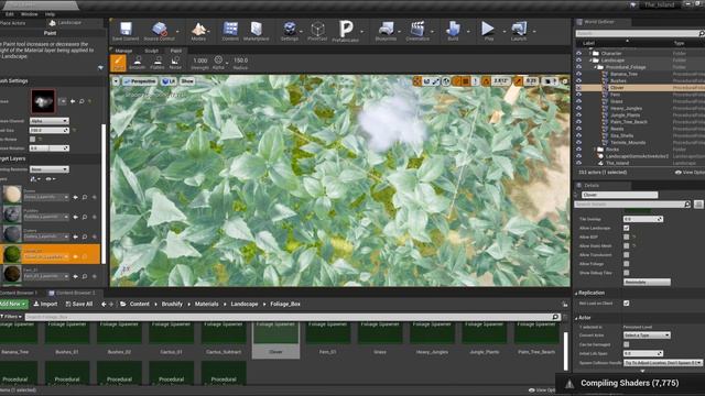 Creating procedural grass and clover on tropical island смотреть онлайн