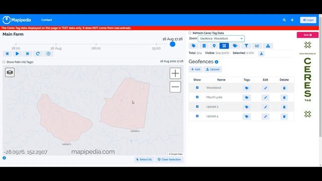 7. Mapipedia for Ceres Tag: Geofences (uploading from KML, JSON or CSV files) смотреть онлайн