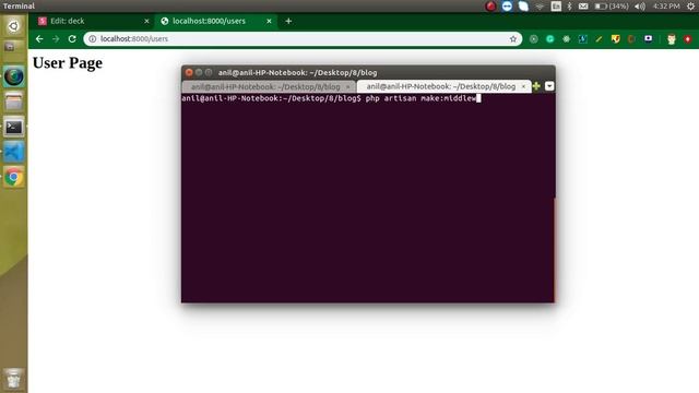 Laravel 8 tutorial - Route middleware смотреть онлайн
