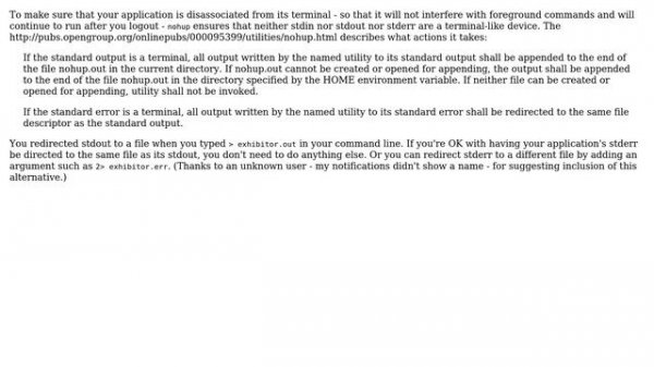 Unix & Linux: nohup: ignoring input and redirecting stderr to stdout (3 Solutions!!)