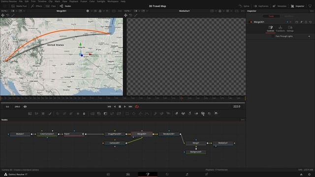 Create 3D Travel Map Animation using Fusion Tools in DaVinci Resolve 17 смотреть онлайн