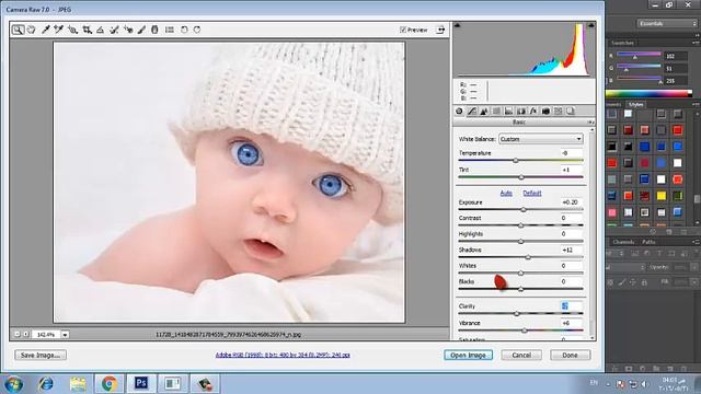 تاثيروتفعيل فلتر camera raw على Adobe Photoshop CS6 смотреть онлайн