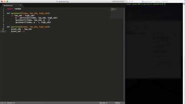 Implement Quicksort in Python [Tutorial for Beginners] смотреть онлайн