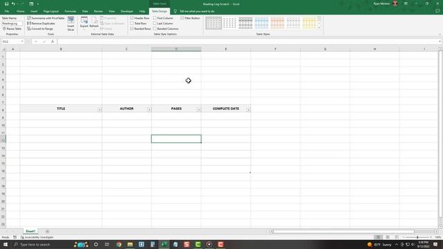 How to Build a Simple Reading Log in Excel смотреть онлайн