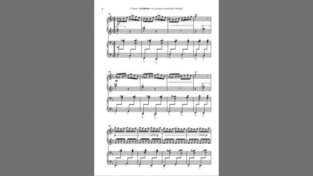 V. Monti - CZARDAS - 1 piano 4 hands смотреть онлайн