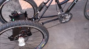 Tricycle (трайк). Задний мост под 2 диска. / Making a trike. Rear axle for 2 wheels.
