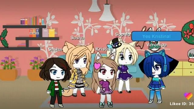 Gacha Life Вероника и её друзья все вместе будут праздновать новый год и всех поздравлять смотреть онлайн