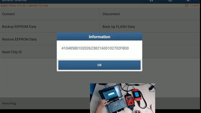BMW DME MSV90 ECU CLONE with LAUNCH X431 IMMO PAD смотреть онлайн