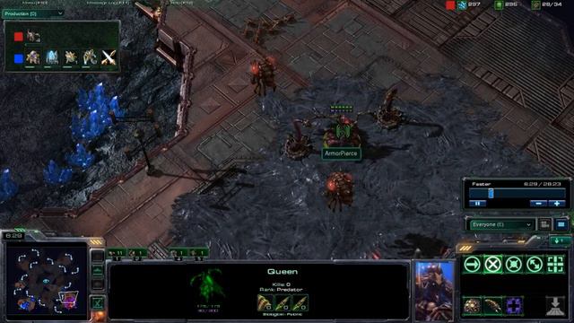StarCraft 2 #18 Diamond Zerg Vs Protoss Zealot Ramp Block pt 1/2 смотреть онлайн