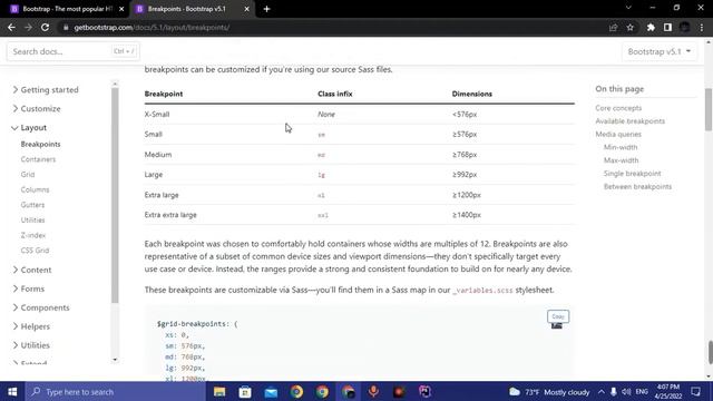 bootstrap ها در breakpoints смотреть онлайн
