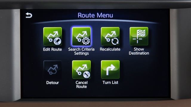 2017 INFINITI QX30 - Route Menu (if so equipped) смотреть онлайн