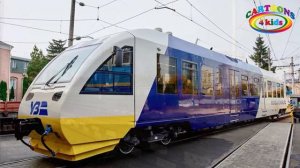 Изучаем цвета и поезда для детей. Новое развивающее видео про железнодорожный транспорт