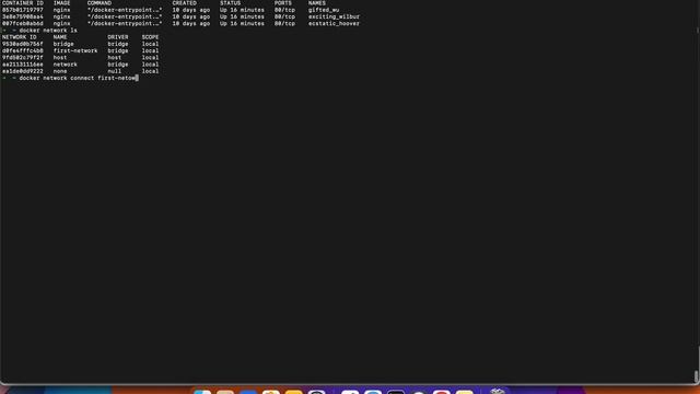 Docker : Network connect смотреть онлайн