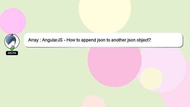 Array : AngularJS - How to append json to another json object? смотреть онлайн
