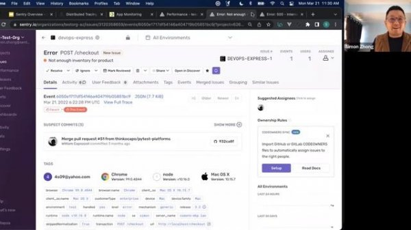 DevOps.JS Workshop: Tracking Errors and Slowdowns Across JS applications Using Sentry